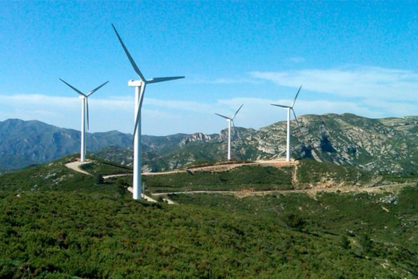 Parque eólico en Vandellós i l'Hospitalet de l'Infant