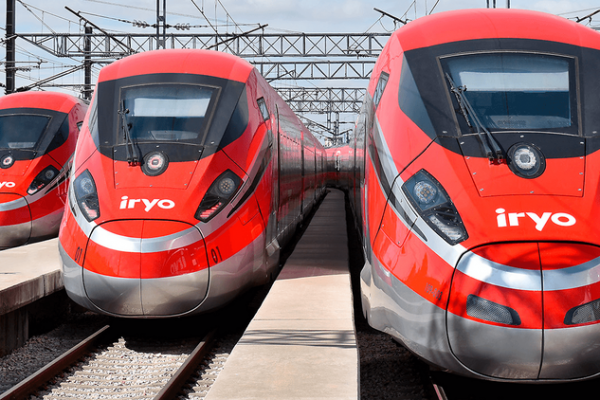 Estos son los novísimos convoys de Iryo, preparados para iniciar sus trayectos.